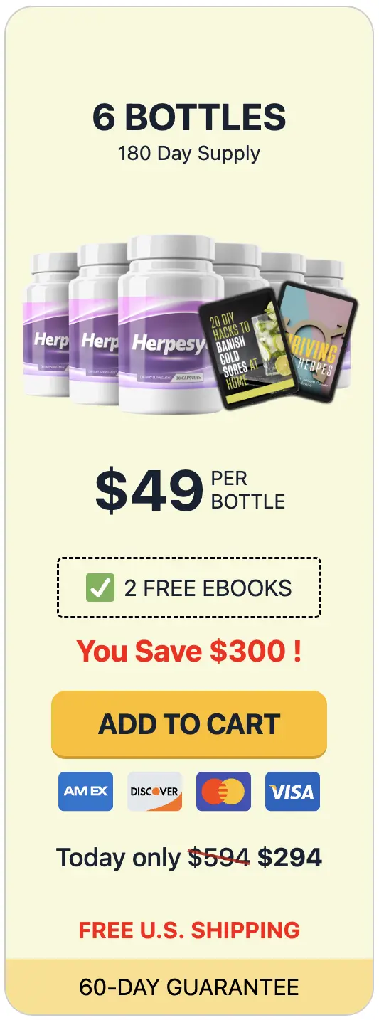 Herpesyl herpesyl 6 bottles